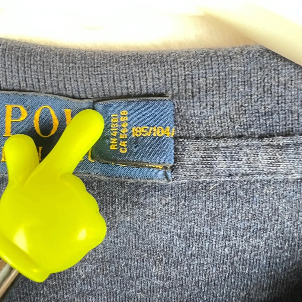 Polo Ralph Lauren Mens XL Blue Short Sleeve Polo Shirt Green Pony Logo Cotton